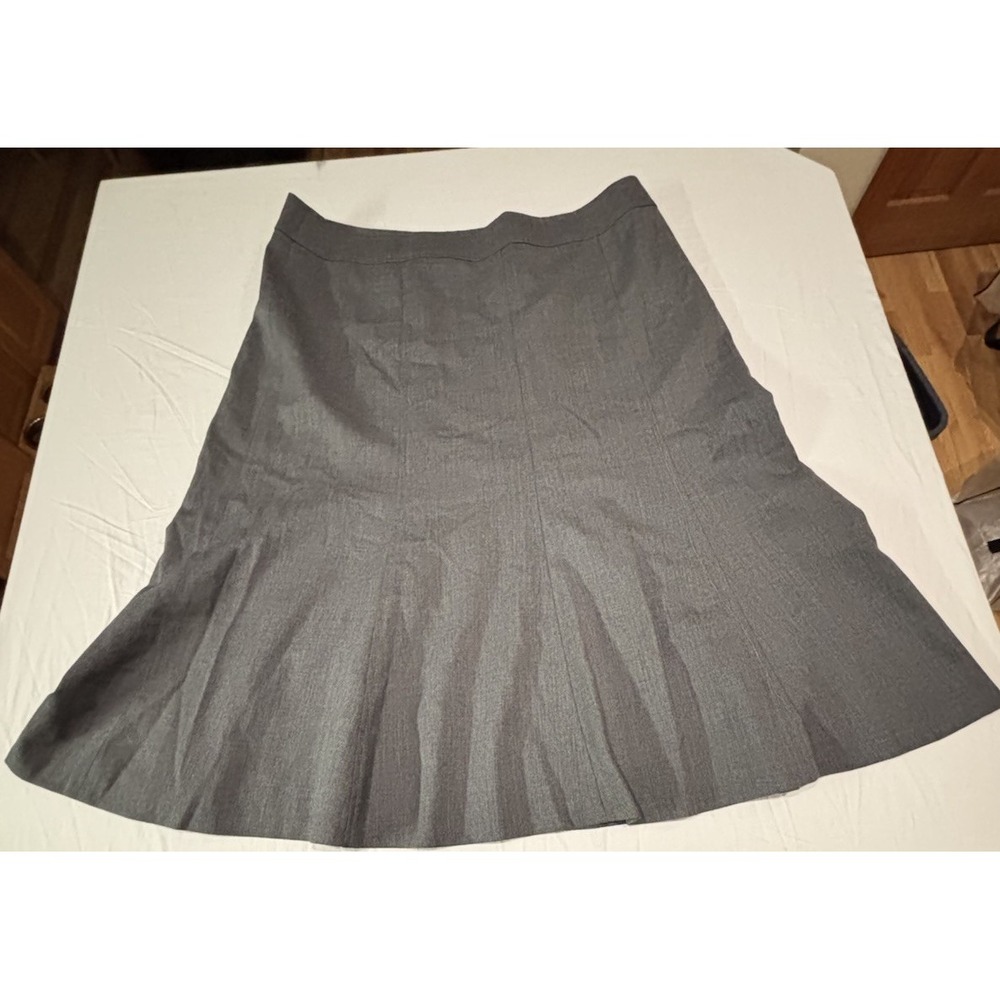 Pendleton Y2K Vintage Wool Skirt Women's Gray Long Flare  Professional Size 16